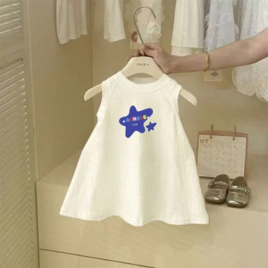 Váy Cotton bé gái 2.025 hoạt hình công chúa mùa hè mỏng thoáng mát, giá ưu đãi 128k 10