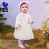 Váy cotton bé gái minibala tay phồng ngọt ngào - Thân thiện da, chỉ 820.800đ