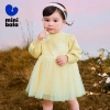 Váy cotton bé gái minibala tay phồng ngọt ngào - Thân thiện da, chỉ 820.800đ 4