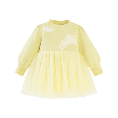 Váy cotton bé gái minibala tay phồng ngọt ngào - Thân thiện da, chỉ 820.800đ