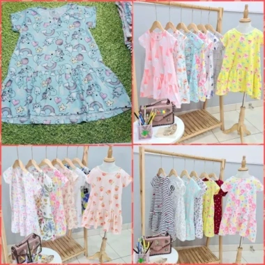 Váy cotton pony trẻ em size 15-40kg, mềm mại, giá chỉ 48.000 VNĐ giảm tới 10.000