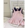Váy cotton sát nách hồng cổ dệt thêu hoạ tiết xinh xếp ly đuôi cá 8-20kg Giá 129.000 VND