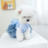 Váy cưới thú cưng cho mèo Pomeranian & Shih Tzu - Đầm công chúa thoáng khí, polyester, mặc quanh năm, giảm giá 15% 2