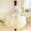 Váy cưới thú cưng cho mèo Pomeranian & Shih Tzu - Đầm công chúa thoáng khí, polyester, mặc quanh năm, giảm giá 15% 10