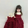 Váy dạ tweed 8-16kg đính nơ lớn sang trọng cho bé tiệc sinh nhật & Tết