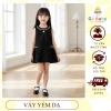 Váy Dạ Tweed Bé Gái Đen - Chất Liệu Dày Dặn, Phối Nơ Xinh Xắn, Giá 265.000₫