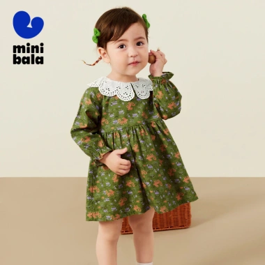 Váy dài tay bé gái minibala cổ cánh hoa cotton ngọt ngào phong cách mùa thu - Giá ưu đãi 711.720₫ 5 Váy dài tay bé gái minibala cổ cánh hoa cotton ngọt ngào phong cách mùa thu - Giá ưu đãi 711.720₫ 5