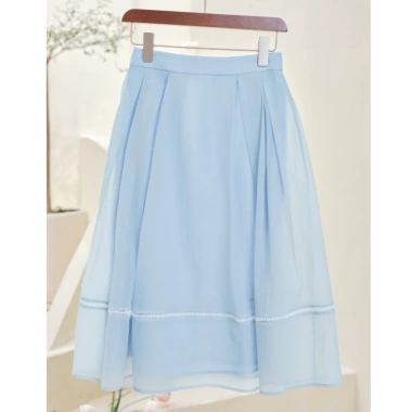 Váy Dài Xanh Ren Tiểu Thư KANGSOOSTORE - Sang Trọng Dành cho Công Sở, Giá 299k 4