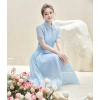Váy Dài Xanh Ren Tiểu Thư KANGSOOSTORE - Sang Trọng Dành cho Công Sở, Giá 299k 5