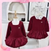 Váy đầm bé gái QT357 đỏ dáng bí cổ vuông kèm tag nơ - giảm giá 18% chỉ 129.900₫ 5