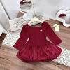 Váy đầm bé gái QT357 đỏ dáng bí cổ vuông kèm tag nơ - giảm giá 18% chỉ 129.900₫ 7