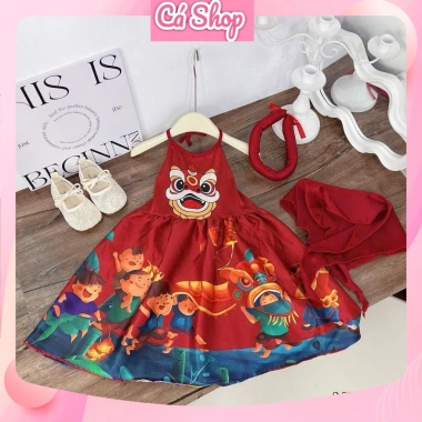Váy đầm bé gái trung thu NB210 YN04 Q43 X197 - Xinh xắn, giá 99.000₫ 2