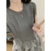 Váy Đầm Bigsize Cổ Tròn Xếp Ly Bèo Voan Bồng Bềnh Tiểu Thư Nữ Tính M L XL Giá 449k Quảng Châu 7