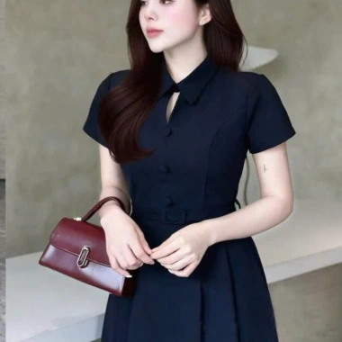 Váy đầm cao cấp tay ngắn, thắt lưng cổ cách điệu, dáng xòe BIGSIZE giảm giá 19% 4 Váy đầm cao cấp tay ngắn, thắt lưng cổ cách điệu, dáng xòe BIGSIZE giảm giá 19% 4