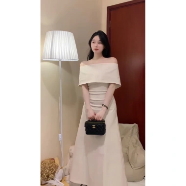 Váy đầm cup xoè dáng dài, trễ vai 4 kiểu – Fullbox tặng vòng Choker She Studio 4