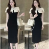 Váy đầm dáng ốm bút chì cổ cách điệu đính đá thanh lịch sang trọng Bigsize, giá 454k 2