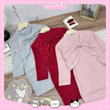 Váy Đầm Len + Áo Khoác Đính Hạt Cho Bé Gái - Giá Sale 119.900đ, Thời Trang Ấm Áp 9