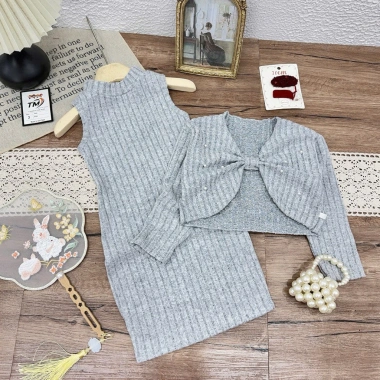 Váy Đầm Len + Áo Khoác Đính Hạt Cho Bé Gái - Giá Sale 119.900đ, Thời Trang Ấm Áp 10
