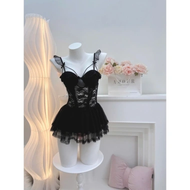 Váy đầm ngủ ngắn sexy chất ren QCCC không kèm choàng Giá chỉ 199k 2 Váy đầm ngủ ngắn sexy chất ren QCCC không kèm choàng Giá chỉ 199k 2