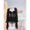 Váy đầm ngủ ngắn sexy chất ren QCCC không kèm choàng Giá chỉ 199k 3