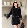 Váy Đầm Nhung Bigsize Cúc Lệch, Sơ Mi Cách Điệu, Dáng A Thanh Lịch – 849k 10