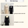 Váy Đầm Nữ Thu Đông Dài Tay Xòe Đuôi Cá Cổ Vuông Sang Trọng - Donna Hcom3.712 3