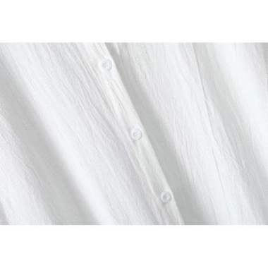 Váy Đầm Sơ Mi Suông Trơn Xẻ Tà Cài Nút Tay Bí Lỡ Túi Công Sở Thanh Lịch Giá 269,100₫ 5