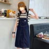 Váy dây đeo Denim bé gái - Bộ 2 mảnh mùa hè thời trang, giá ưu đãi 335k 7