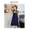Váy dây đeo Denim bé gái - Bộ 2 mảnh mùa hè thời trang, giá ưu đãi 335k 8