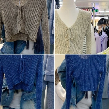 Váy đi lại Hàn Quốc hot girl, cổ V, dây rút, chất liệu đan, xuân hè 2.023 Dongdaemun 6 Váy đi lại Hàn Quốc hot girl, cổ V, dây rút, chất liệu đan, xuân hè 2.023 Dongdaemun 6