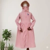 Váy Đi Nắng Dài Toàn Thân Bé Gái Cotton Tổ Ong Dãn Thoáng Mát Chống UV