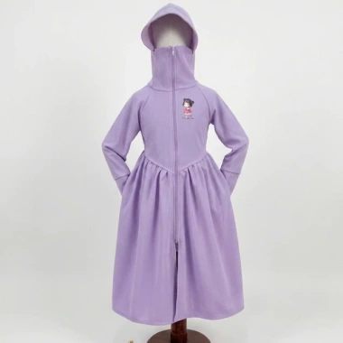 Váy Đi Nắng Dài Toàn Thân Bé Gái Cotton Tổ Ong Dãn Thoáng Mát Chống UV 2