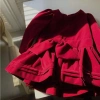 Váy Đôi Mẹ Bé Nhung Cứng Đỏ Form Xòe Anna và Chloe Size 8‑70kg - Phù Hợp Lễ Tết, Noel, Tiệc, Giá Giảm 260,000₫ 4