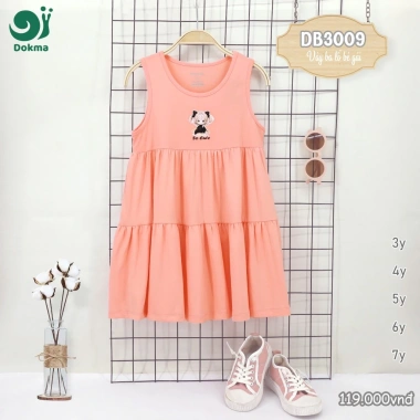 Váy Dokma bé gái 3-7 tuổi 13-25kg, thoáng mát, mẫu DB2.655-DB3.009 - Giá chỉ 119k 3