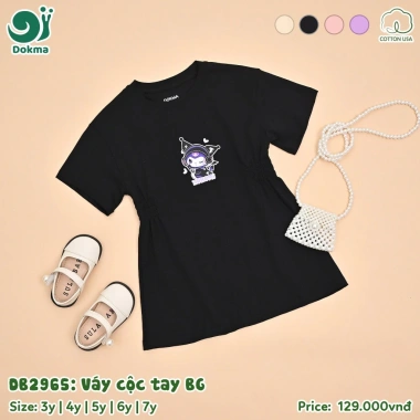 Váy Dokma bé gái 3-7 tuổi 13-25kg, thoáng mát, mẫu DB2.655-DB3.009 - Giá chỉ 119k 5