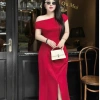 Váy Dự Tiệc Bigsize Nữ 60-90kg Lệch Vai Gợi Cảm - Che Khuyết Điểm, Sang Trọng Cao Cấp 329k 2