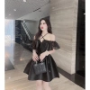 Váy dự tiệc xoè trễ vai viền bèo nơ hồ điệp – Babydoll tiểu thư sang chảnh 5