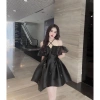 Váy dự tiệc xoè trễ vai viền bèo nơ hồ điệp – Babydoll tiểu thư sang chảnh 6