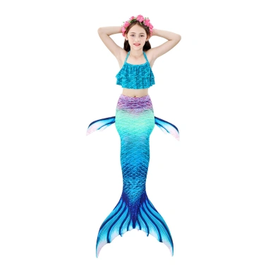 Váy Đuôi Nàng Tiên Cá Đồ Bơi Cosplay Kèm Monofin Bộ Đồ Tắm Nhỏ Giá Ưu Đãi 4