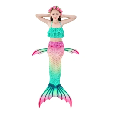 Váy Đuôi Nàng Tiên Cá Đồ Bơi Cosplay Kèm Monofin Bộ Đồ Tắm Nhỏ Giá Ưu Đãi 6
