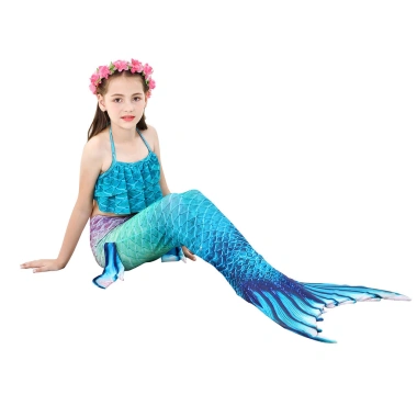 Váy Đuôi Nàng Tiên Cá Đồ Bơi Cosplay Kèm Monofin Bộ Đồ Tắm Nhỏ Giá Ưu Đãi 8