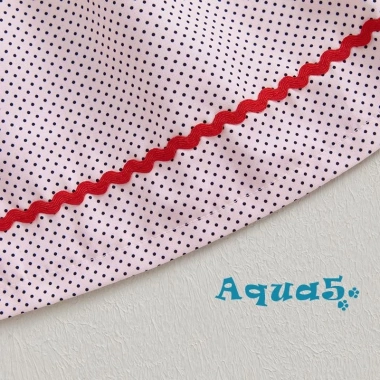Váy Giáng sinh bé gái Aqua 2 món Ông già Noel thêu cổ thun ngắn tay kèm Tiara