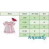 Váy Giáng sinh bé gái Aqua 2 món Ông già Noel thêu cổ thun ngắn tay kèm Tiara 7