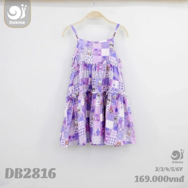 Váy hè Dokma xinh xắn cho bé gái 11-25kg DB2.655 DB2.765 DB2.816 DB2.961 Giá chỉ 99.000₫ 2