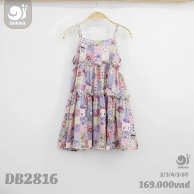 Váy hè Dokma xinh xắn cho bé gái 11-25kg DB2.655 DB2.765 DB2.816 DB2.961 Giá chỉ 99.000₫ 6