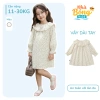 Váy Hoa Nhí Tiểu Thư Cổ Tròn Tay Bo cho Bé Gái Cotton thoáng mát, giá 221.000đ