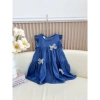 Váy Jean bé gái xinh xắn, đầm bé gái kèm nơ chất liệu jean lụa - Giá chỉ 135.000đ 3