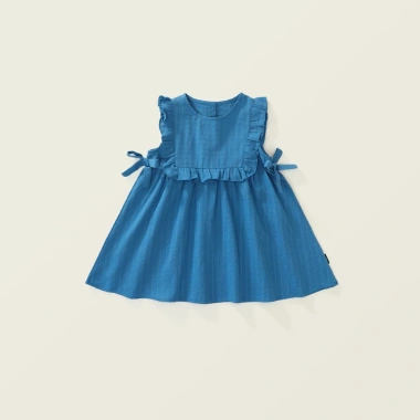 Váy Jean Sát Nách Bé Gái Tiểu Thư Dáng Suông Thoải Mái - Giá 165k