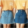 Váy Jeans Bé Size Đại 25-48kg Dáng Chữ A Co Dãn Mềm Mại Kèm Quần Trong 2