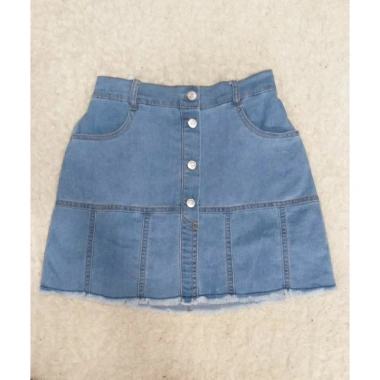 Váy Jeans Bé Size Đại 25-48kg Dáng Chữ A Co Dãn Mềm Mại Kèm Quần Trong 5